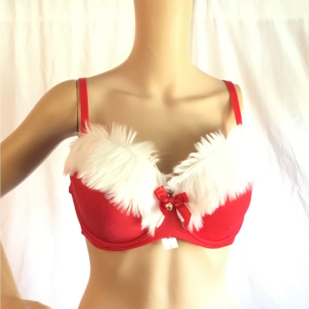 Adore Me Claussa Supportive Demi Push Up Holiday Bra NWT